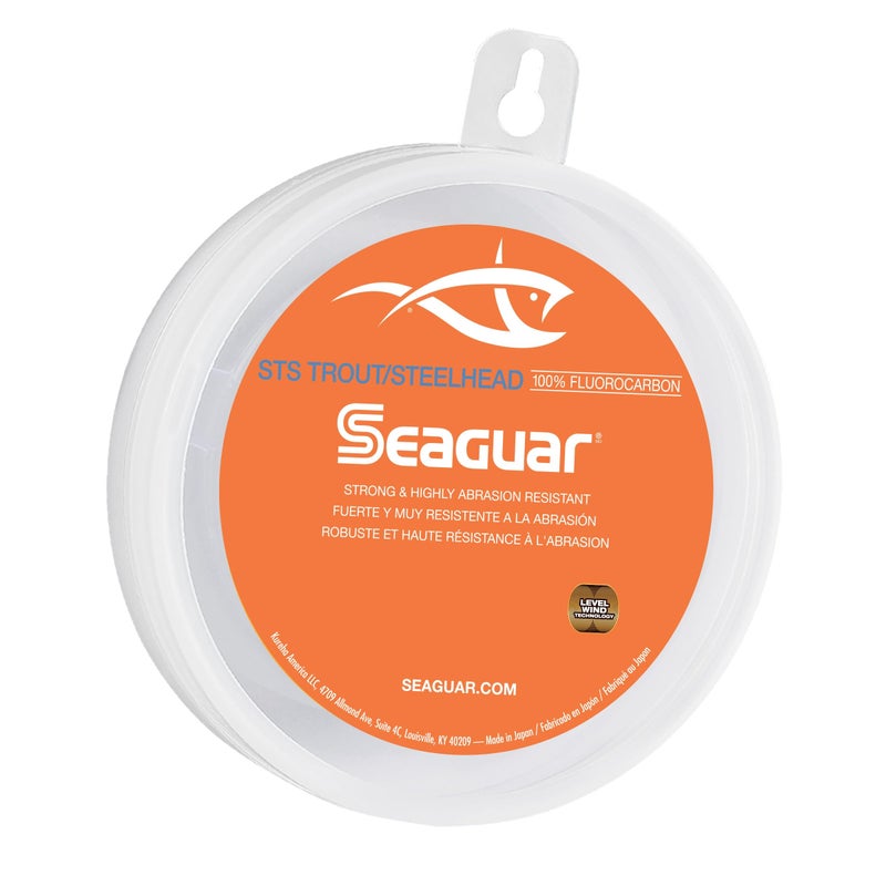 Seaguar STS Trout/Steelhead 100% Fluorocarbon Fishing Line 12lbs, 100yds Break Strength/Length - 12STS100 - Image 1